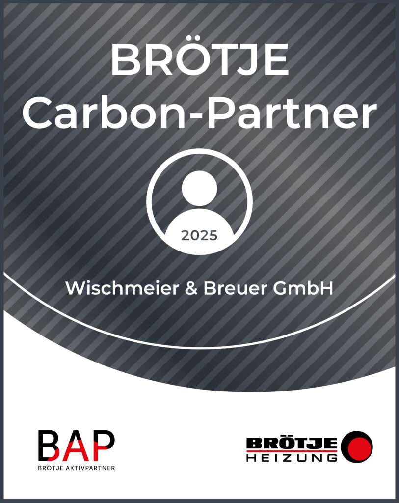 Auszeichnung der Firma Brötje: Carbon Siegel.